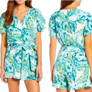 Gibson × Hi Sugarplum! Catalina Ruffle Hem Romper